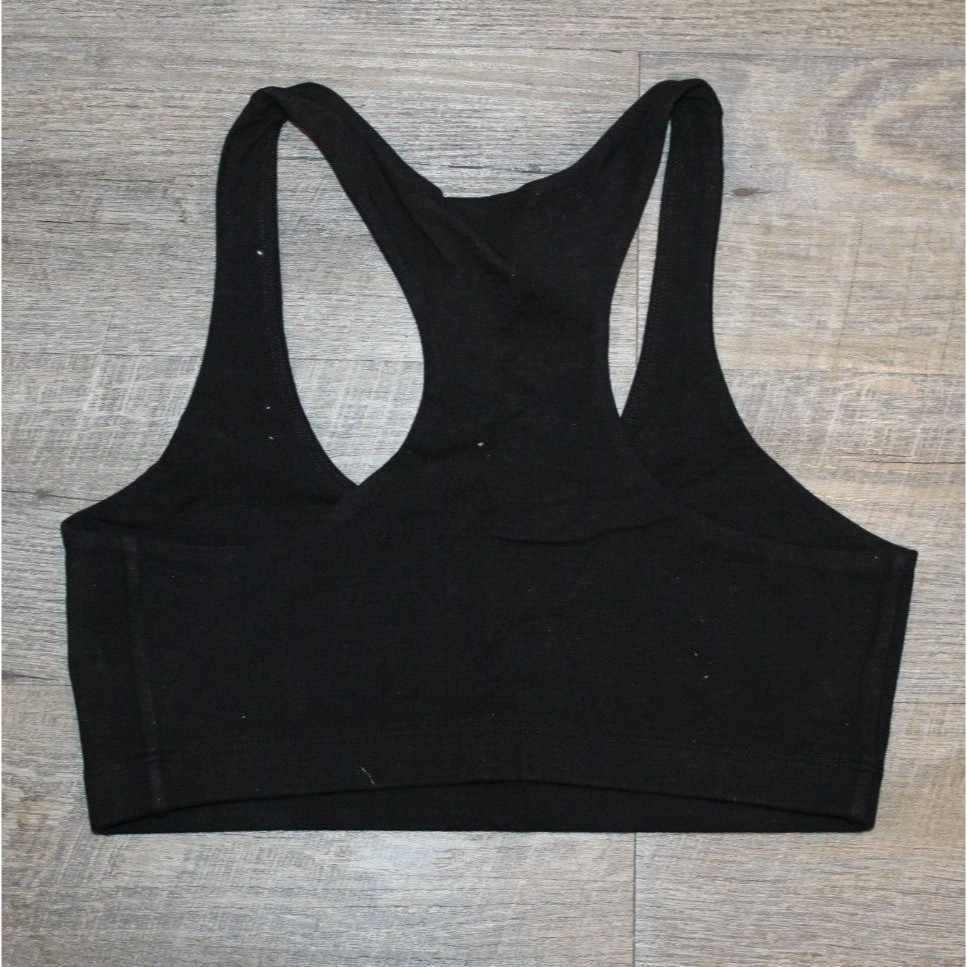 Mate The Label Women's Organic Stretch Sports Bra Black 3x New! 68 — image 4 of 4